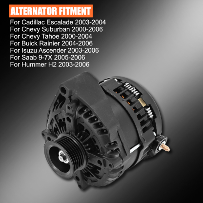 High Output 300AMP Alternator for Cadillac Escalade for Chevy Suburban Tahoe Rainier Ascender Hummer H2 Saab 9-7X 2000-2006