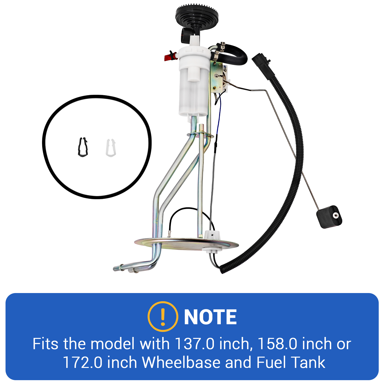 Fuel Pump Fit for Ford F-250 F-350 Super Duty V8 7.3L Diesel 1999-2003, Fit 137.0" or 158.0" or 172.0" Wheelbase