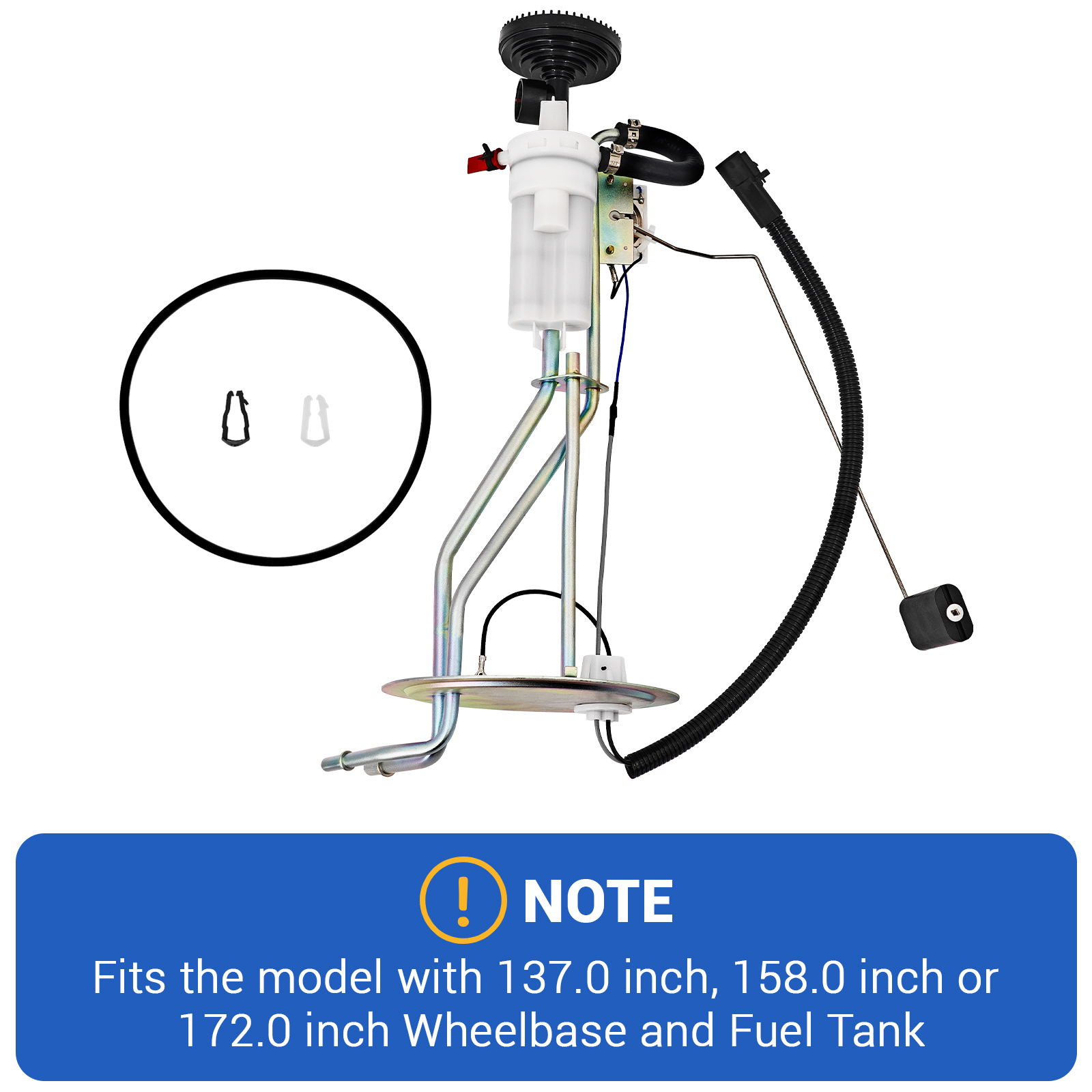 Fuel Pump Fit for Ford F-250 F-350 Super Duty V8 7.3L Diesel 1999-2003, Fit 137.0" or 158.0" or 172.0" Wheelbase