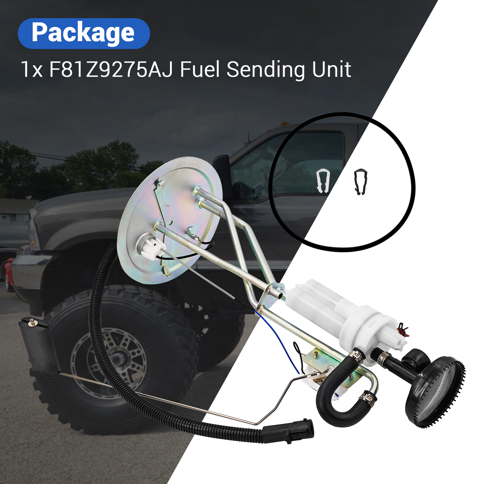 Fuel Pump Fit for Ford F-250 F-350 Super Duty V8 7.3L Diesel 1999-2003, Fit 137.0" or 158.0" or 172.0" Wheelbase