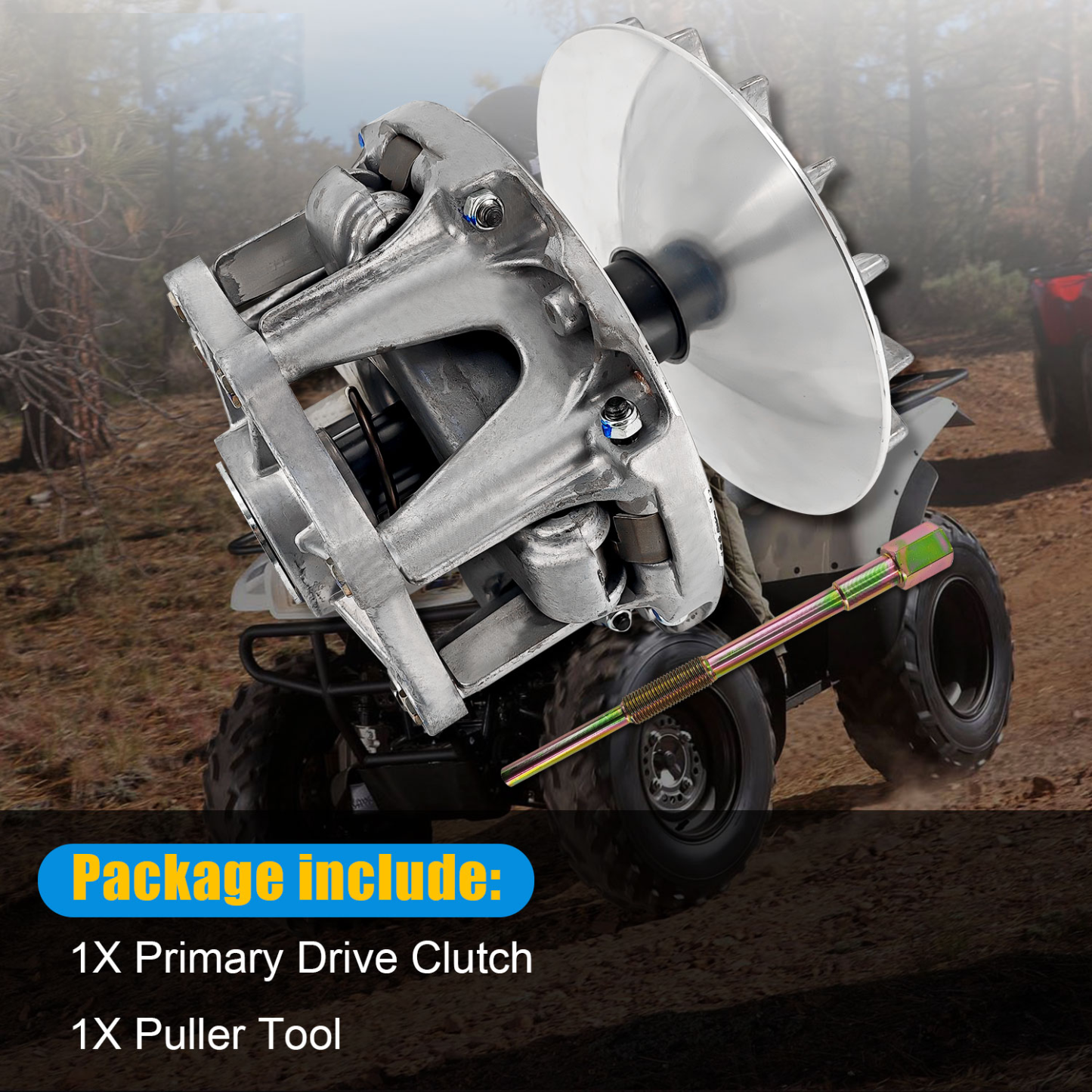 49093-1075 Primary Drive Clutch & Puller Tool Fits for 2003-2013 Kawasaki Prairie 360 