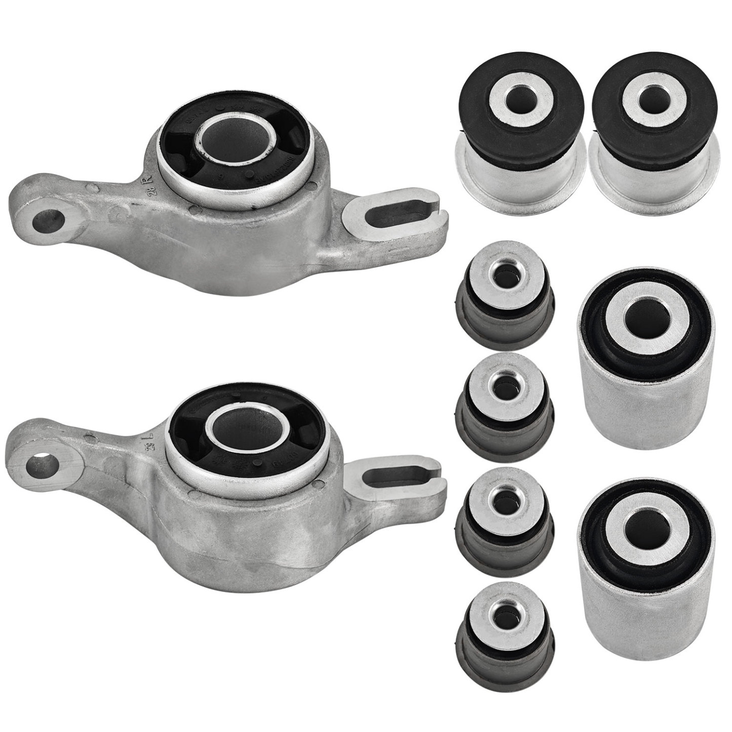 10PCS Front Control Arm Bushing Kit for Jeep Grand Cherokee & for Dodge Durango 2011-2015 #68022624AE 