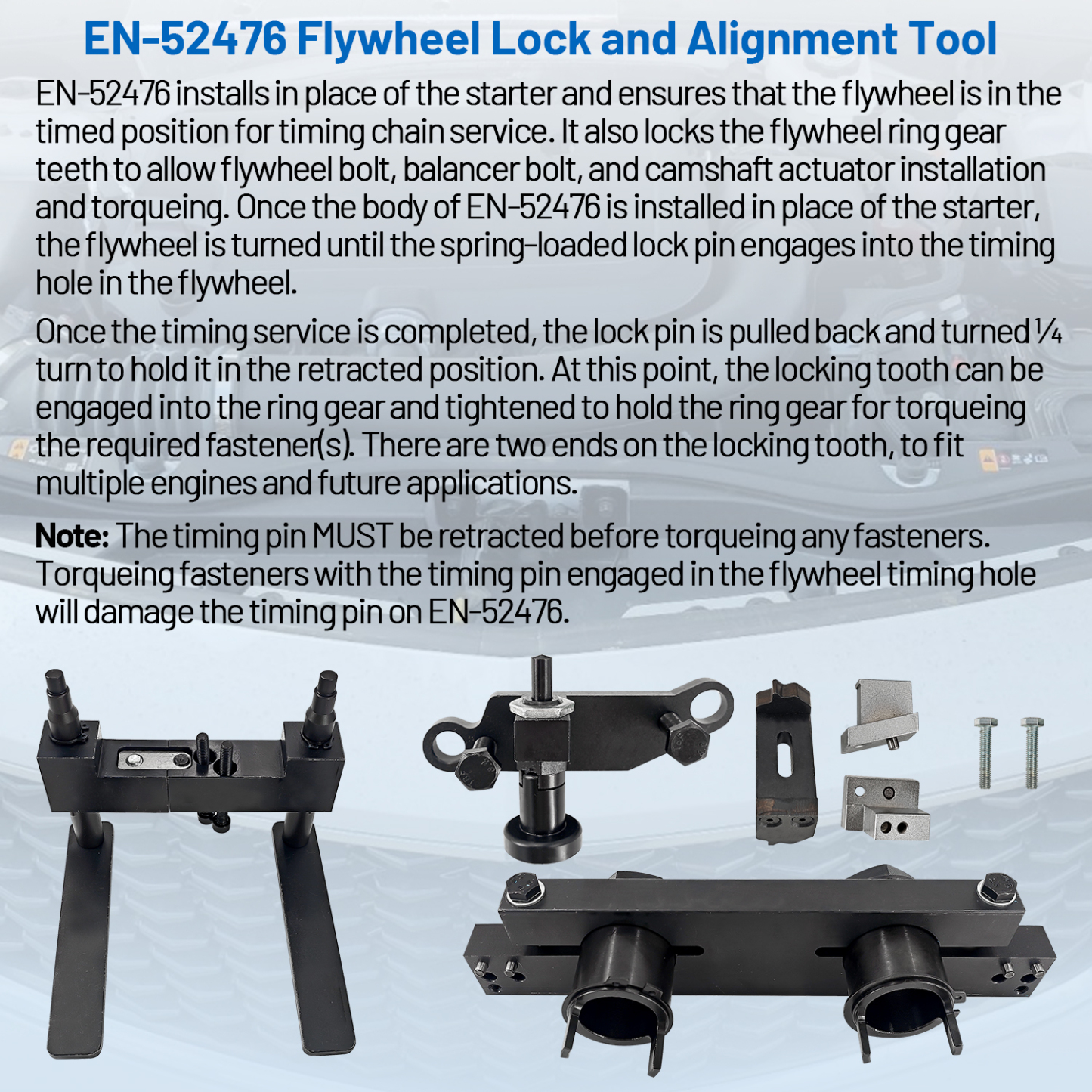 Engine Camshaft Timing Tool Kit Compatible with Buick Envision Cadillac XT4 2.0LT LSY and Chevy Silverado 2.7L L3B 2.0L LSY Engine