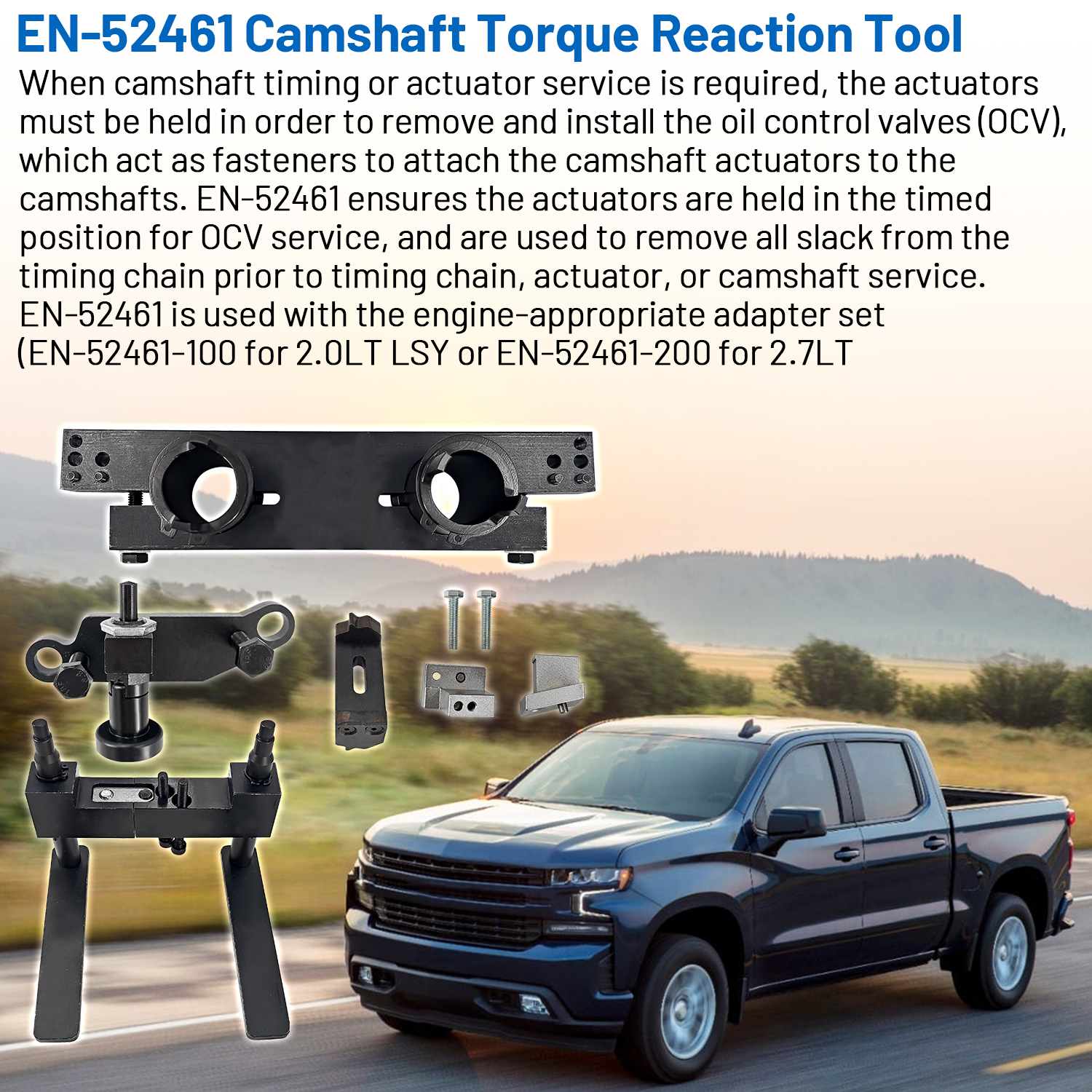 Engine Camshaft Timing Tool Kit Compatible with Buick Envision Cadillac XT4 2.0LT LSY and Chevy Silverado 2.7L L3B 2.0L LSY Engine