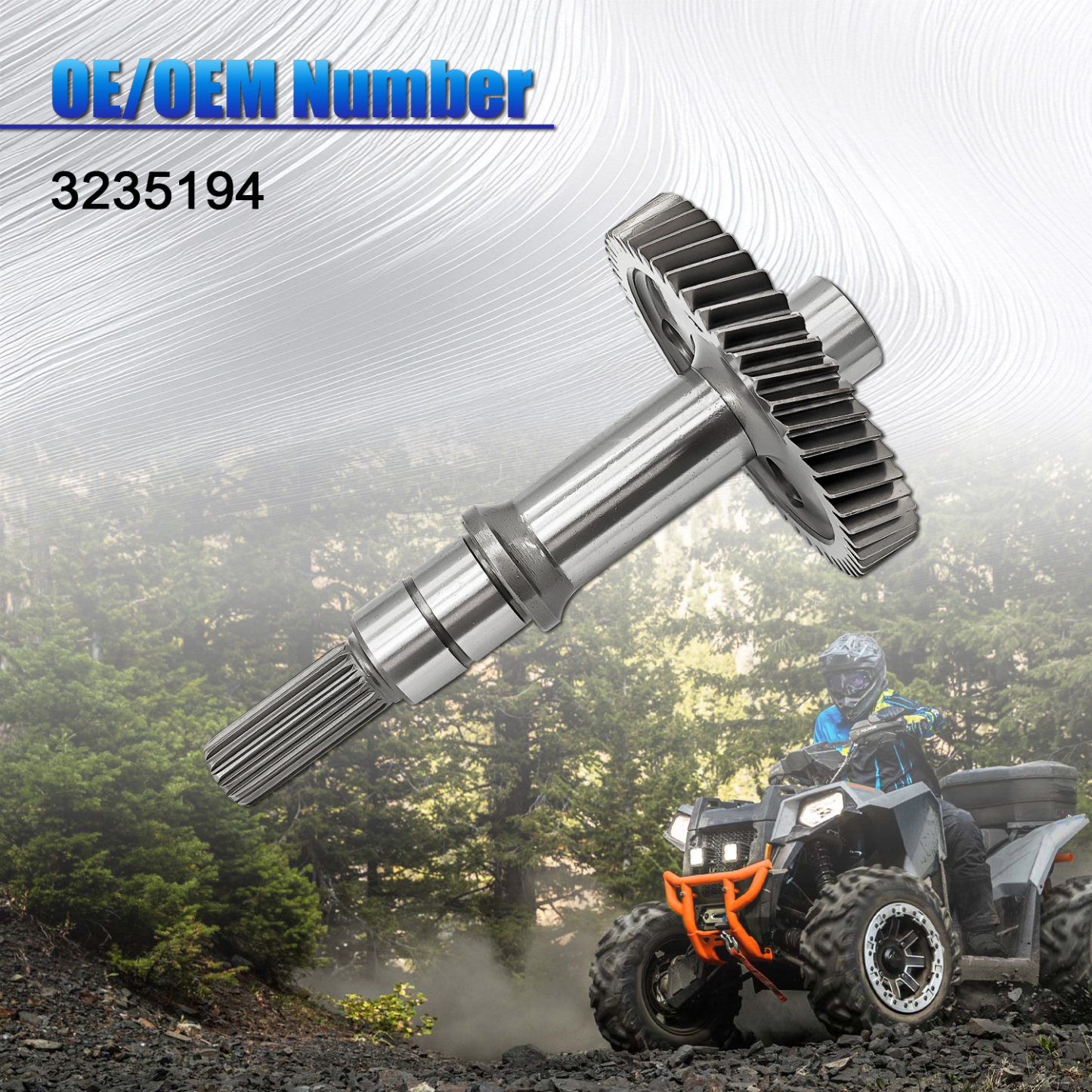 3235194 Input Shaft Compatible with 2015-2021 Polaris Scrambler Sportsman Touring 550 850 1000 SP XP X2