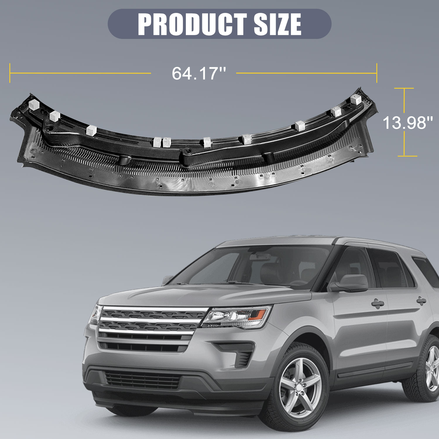 Windshield Cowl Grille For Ford Explorer & Police Interceptor - OEM Replacement