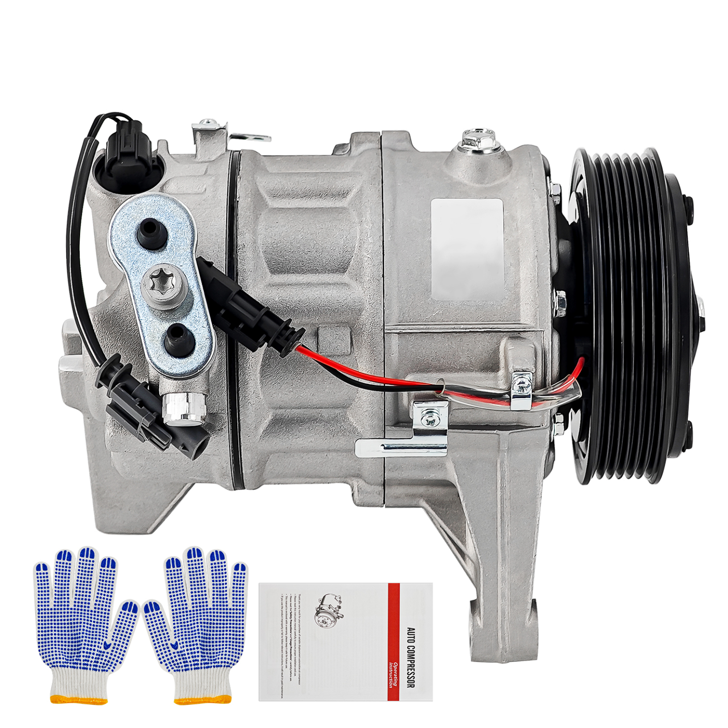 AC Compressor with Clutch for Cadillac XTS Chevy Impala Equinox GMC Terrain Buick LaCrosse