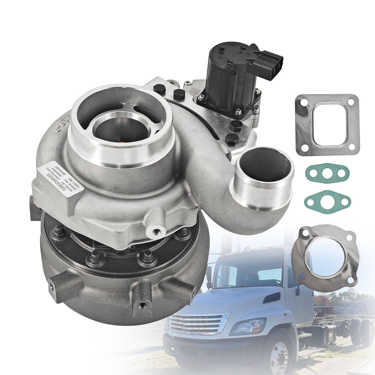 830724-5001 Geramic Bearing Turbocharger Fit for Hino Truck 268 338 338T Range with J08E 7.7L Replace# GTB3576KLNRV