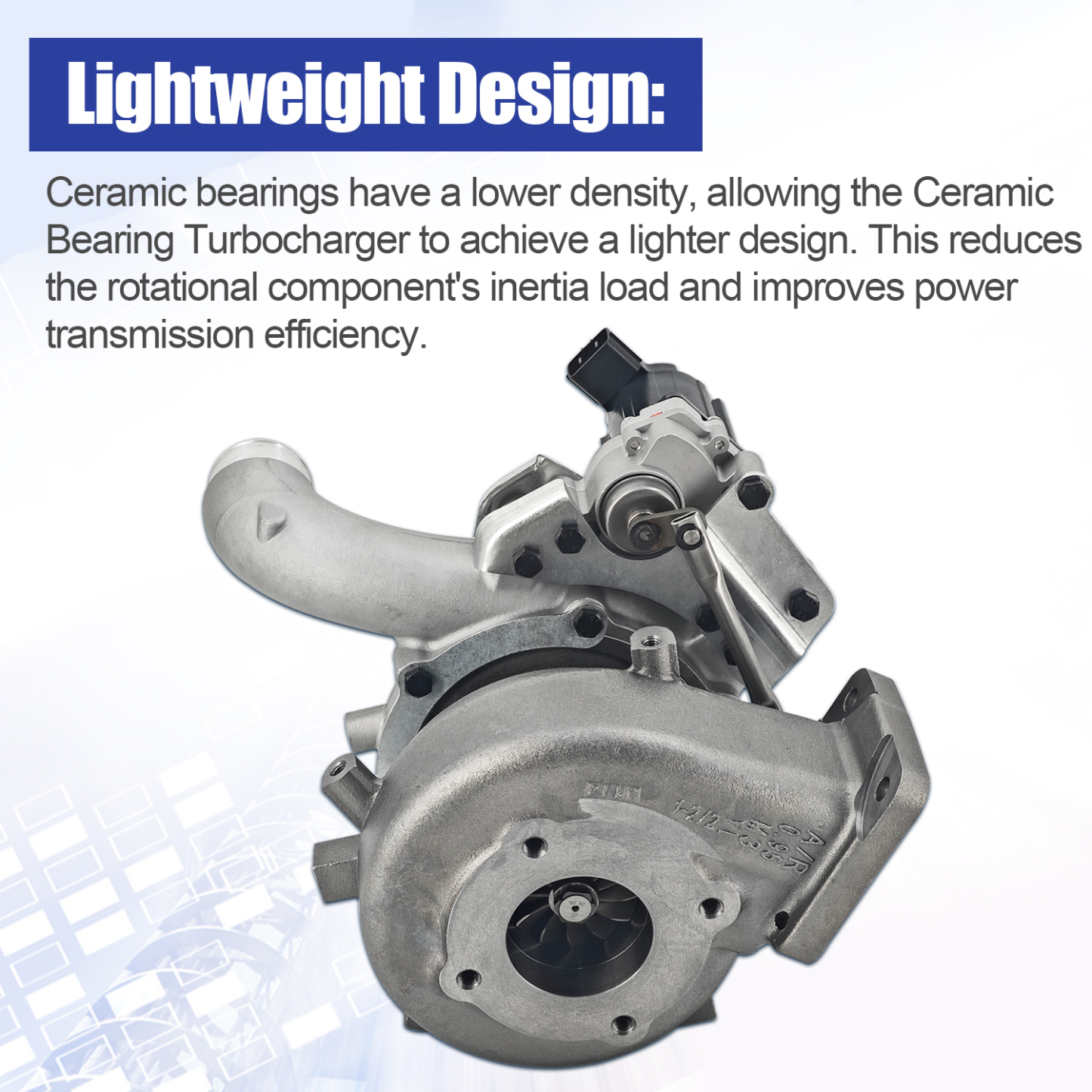 830724-5001 Geramic Bearing Turbocharger Fit for Hino Truck 268 338 338T Range with J08E 7.7L Replace# GTB3576KLNRV