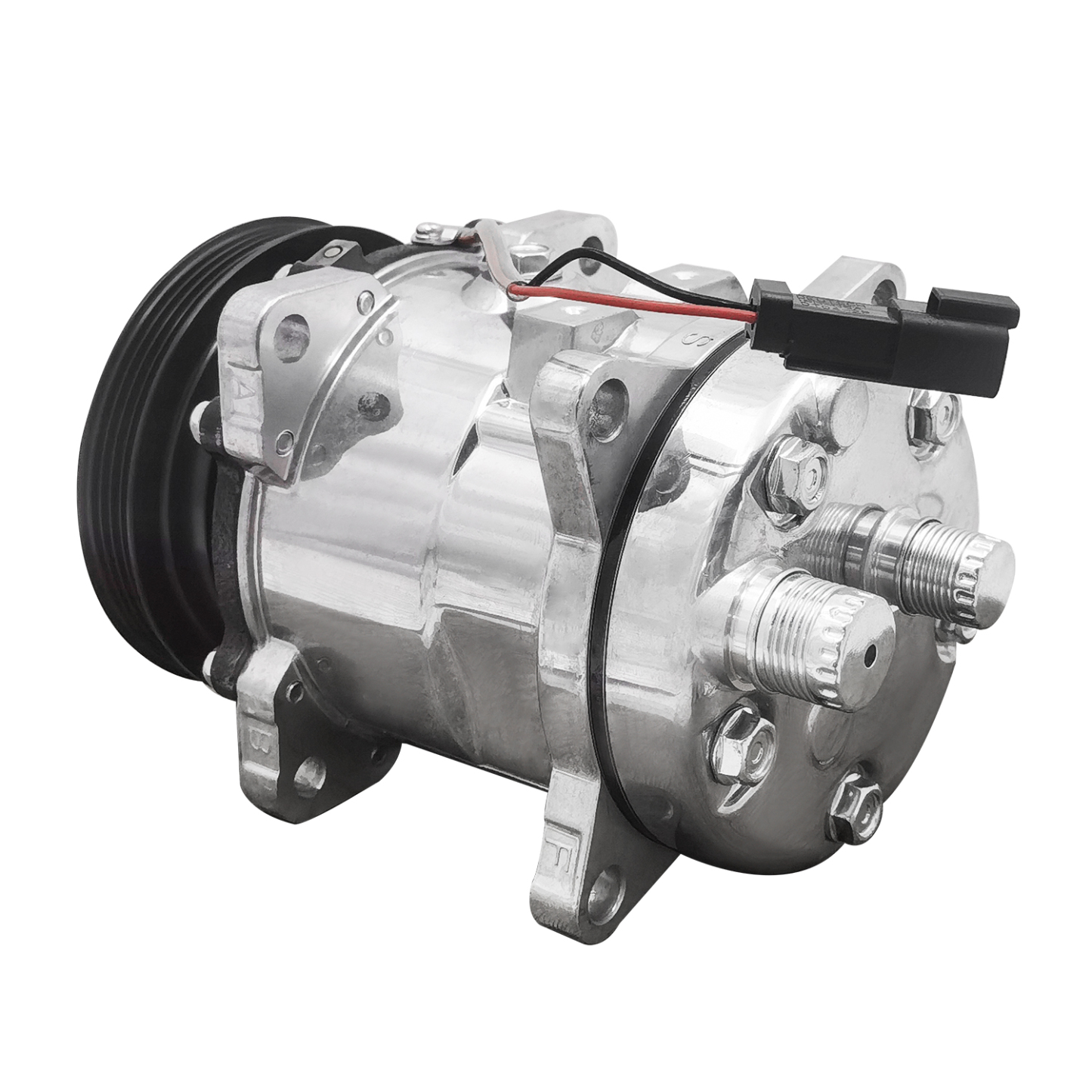 4-Grooves A/C Compressor Fits for Bobcat S595 S550 S570 S590 S630 S650 T550 T595 T630 T650 T590 E32 E45 E50