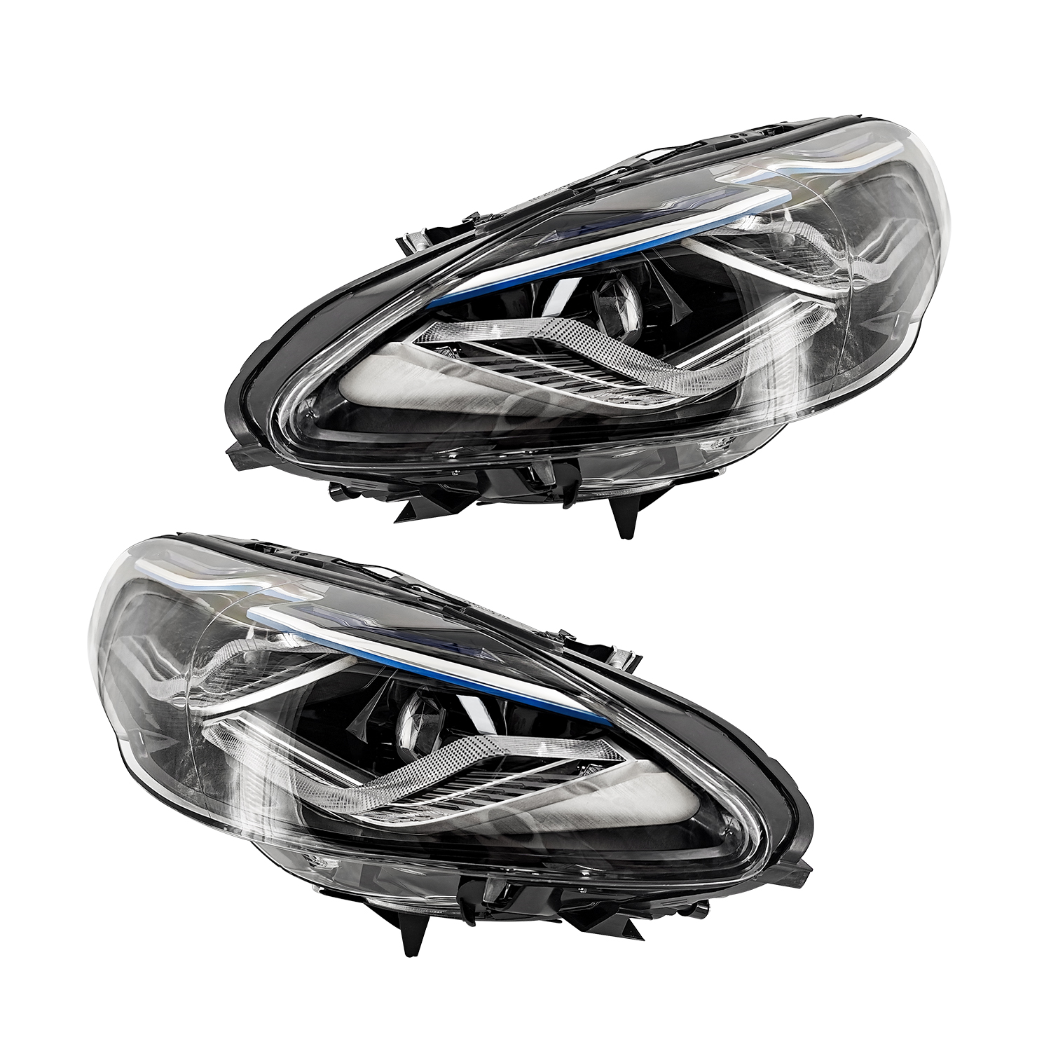 Left+Right LED Headlights Fit for BMW 5 Series 528i 530i 535i Active Hybrid 5 F10 F11 2010-2013  