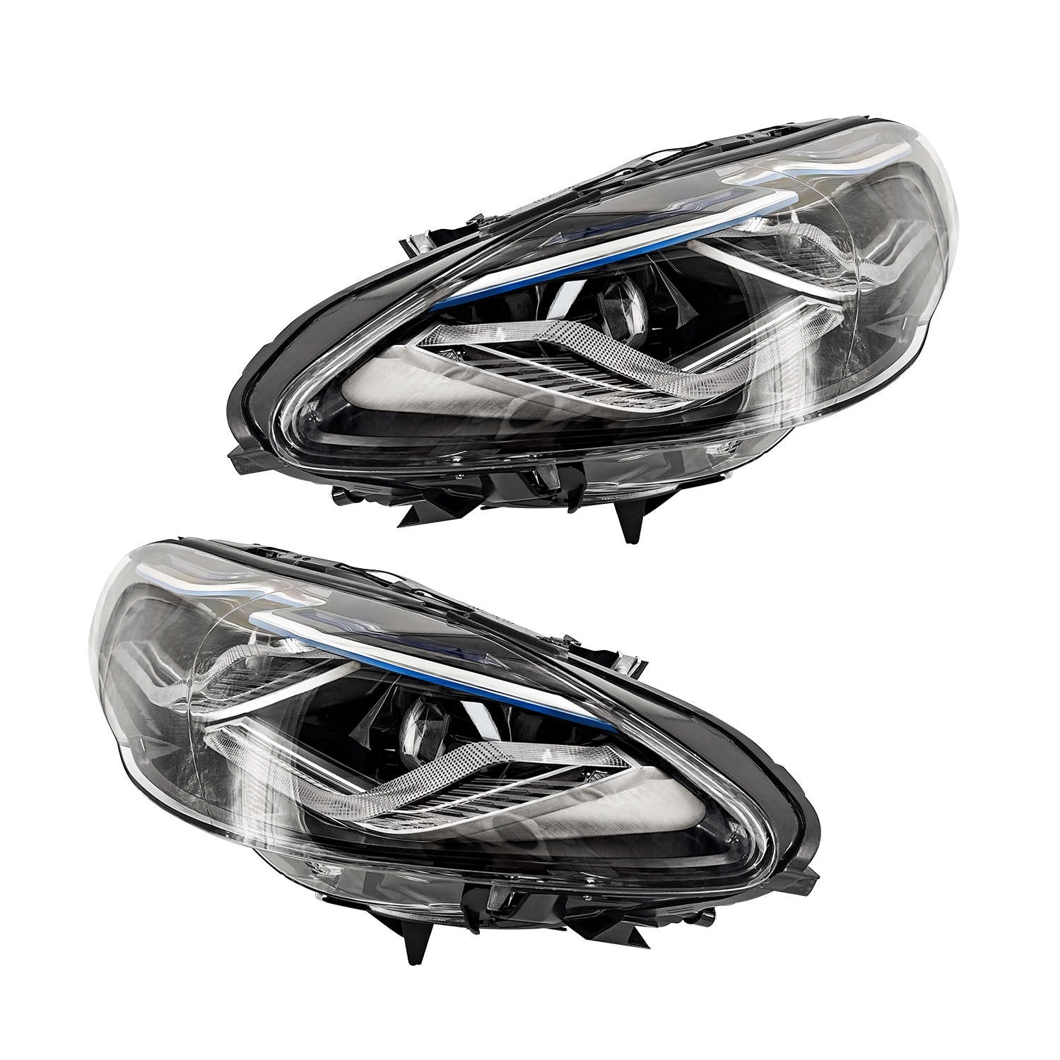 Left+Right LED Headlights Fit for BMW 5 Series 528i 530i 535i Active Hybrid 5 F10 F11 2010-2013  