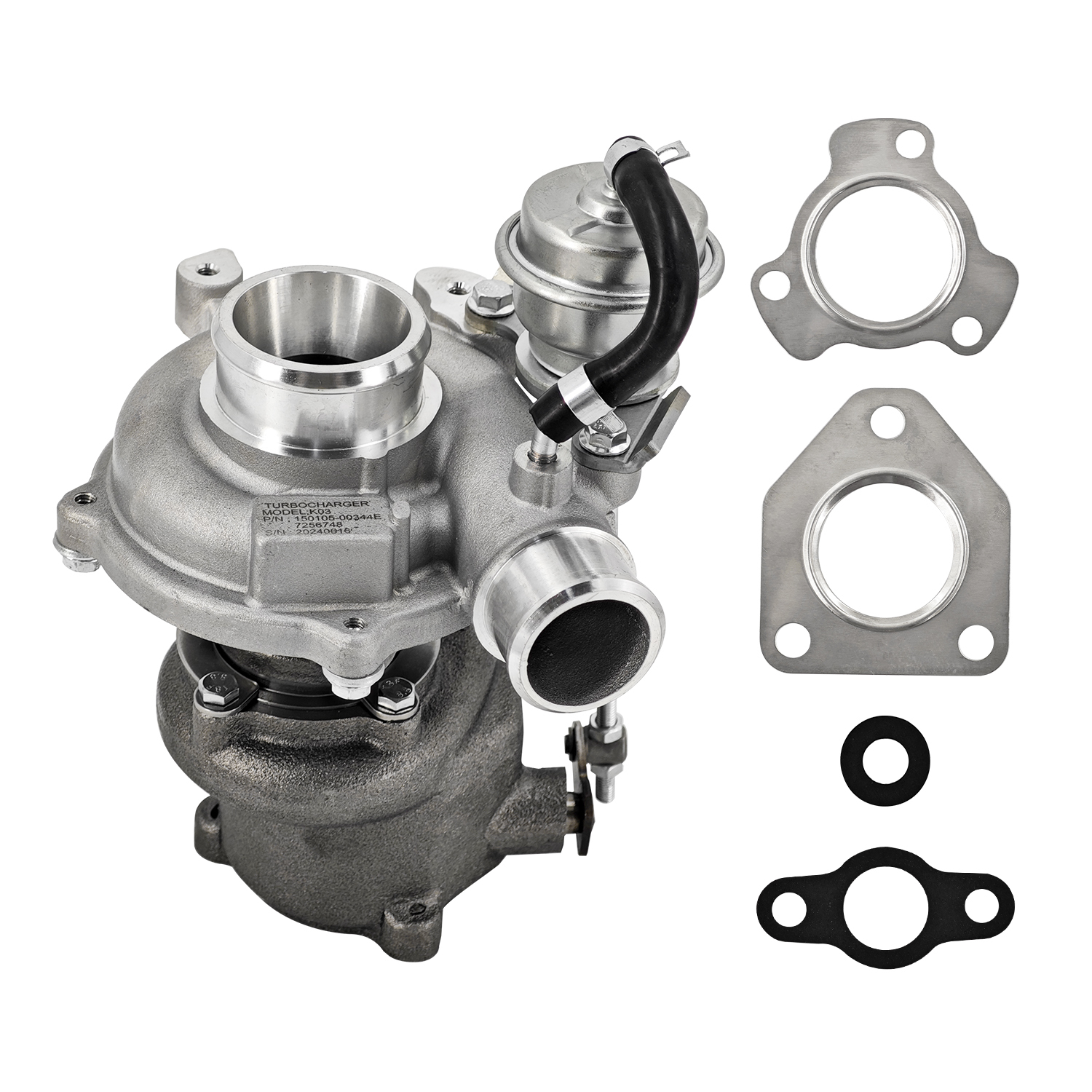 Turbo K03 Turbocharger 7256748 Compatible with Doosan Engine D34 Bobcat Loader A770 S740 S750 S770 S850 T740 T750 T770 T870