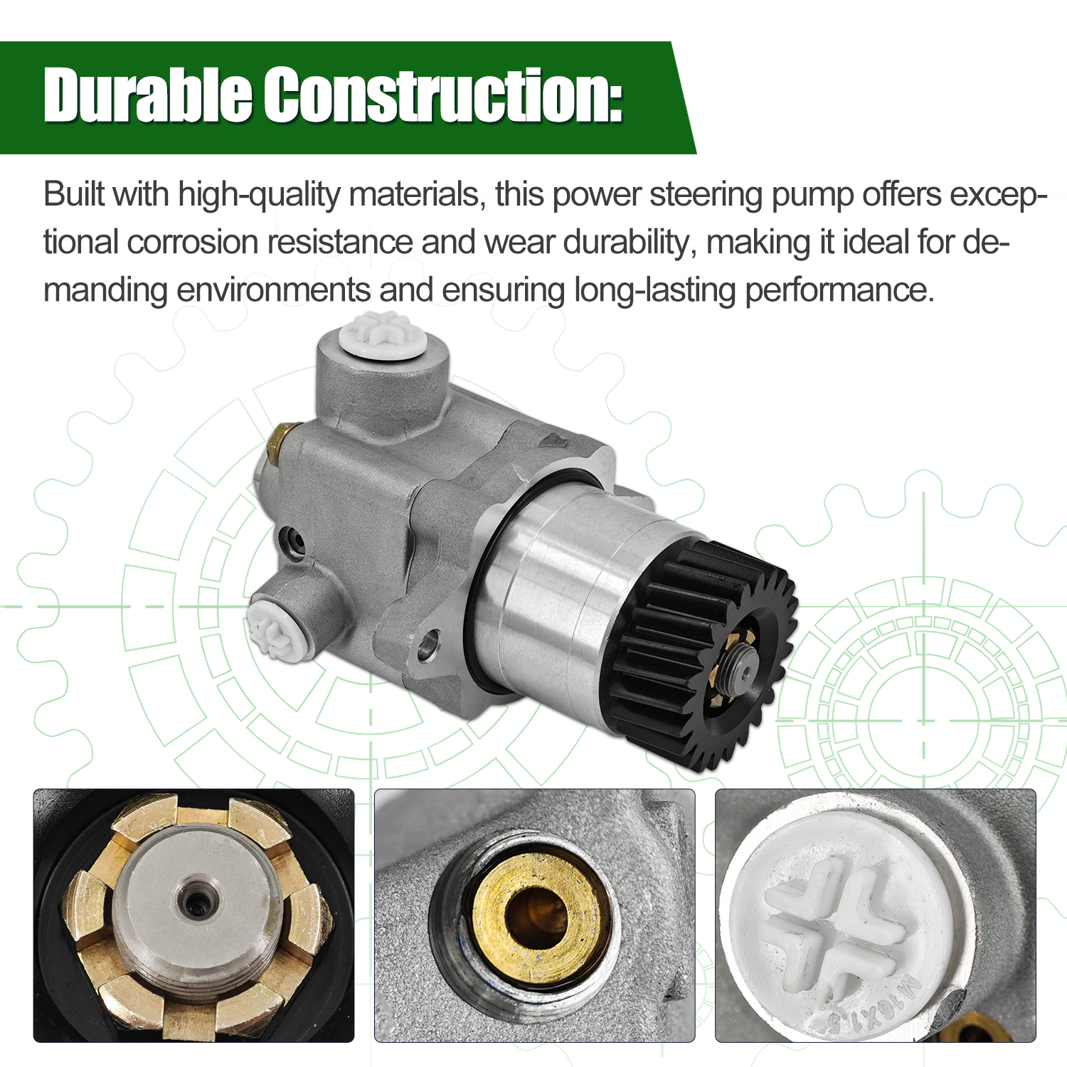 20532472 20357309 Power Steering Pump Fits for Volvo D12 Engine WG64 Truck