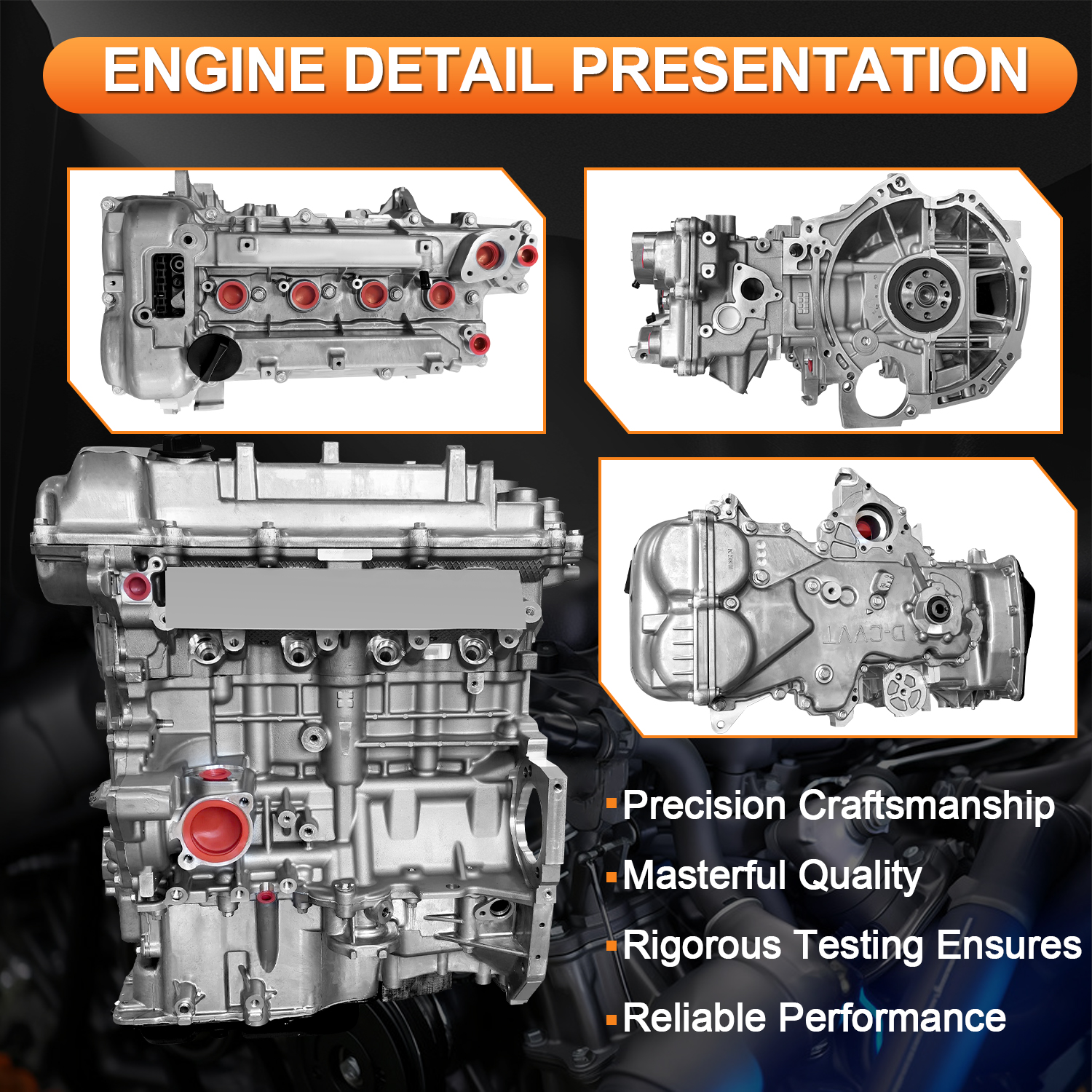 G4FJ 1.6L Engine Assembly Kit 1.6T for Hyundai Accent Verna (RB/RC)2011-2017, Elantra (AD) 2017-2020, Lafesta 2018-2022, for Kia Cee'd (JD) 2012-2018, 