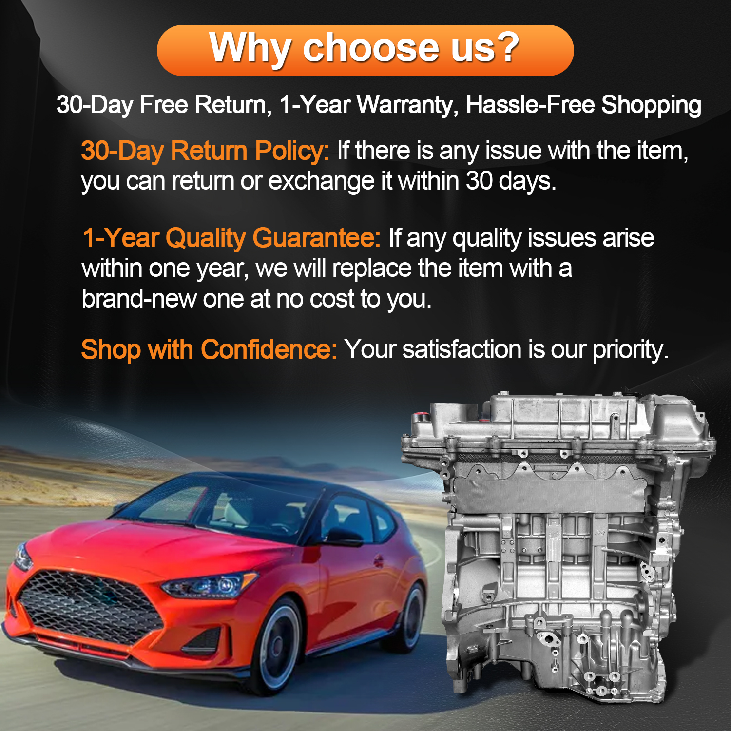 G4FJ 1.6L Engine Assembly Kit 1.6T for Hyundai Accent Verna (RB/RC)2011-2017, Elantra (AD) 2017-2020, Lafesta 2018-2022, for Kia Cee'd (JD) 2012-2018, 