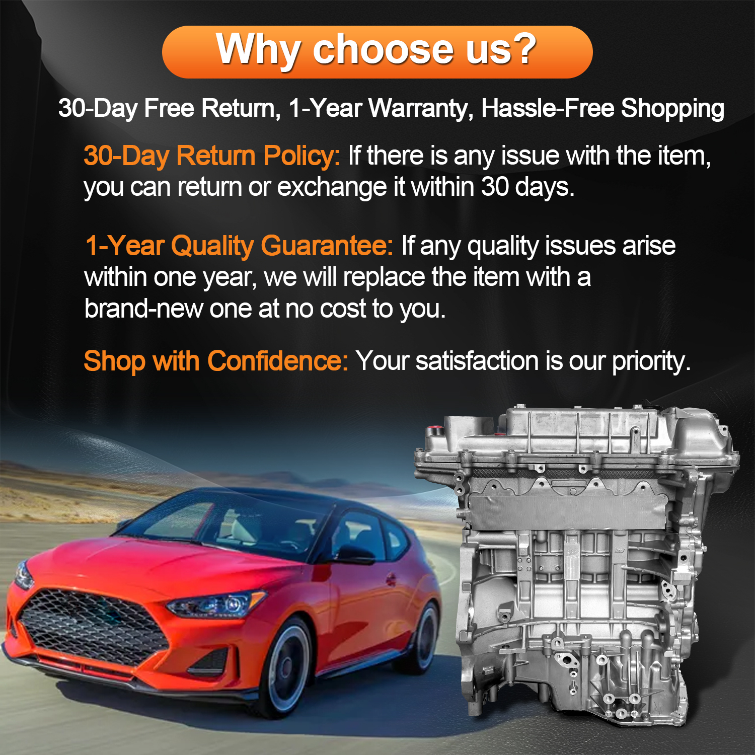 G4FJ 1.6L Engine Assembly Kit 1.6T for Hyundai Accent Verna (RB/RC)2011-2017, Elantra (AD) 2017-2020, Lafesta 2018-2022, for Kia Cee'd (JD) 2012-2018, 