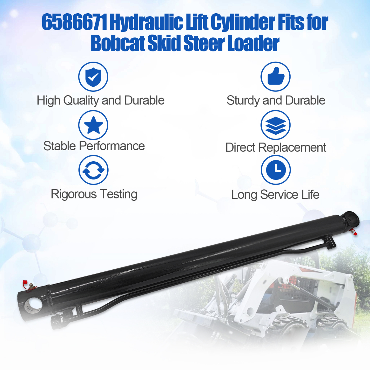 6592962 Hydraulic Lift Cylinder Fits for Bobcat Skid Steer Loader 530 533 540 542 543 630 631 632 641 642 643 645