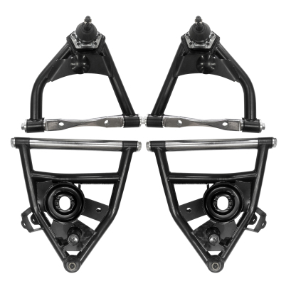 4PCS Front Tubular Upper & Lower Control Arms for Chevy C10 (Suburban) 1973-1987 for GMC C10 (Suburban) 4.1L~7.4L 1973-1987