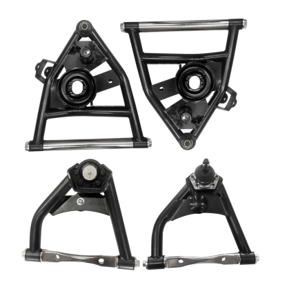 4PCS Front Tubular Upper & Lower Control Arms for Chevy C10 (Suburban) 1973-1987 for GMC C10 (Suburban) 4.1L~7.4L 1973-1987