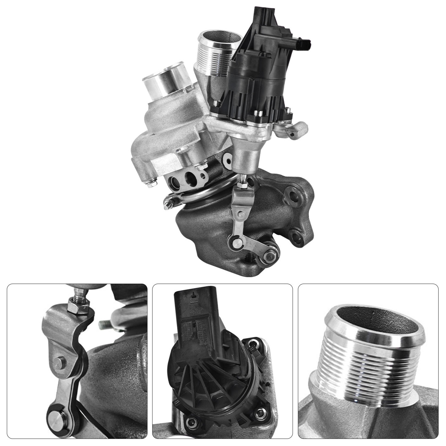 K03 Left Complete Turbocharger Turbo Kit with Gasket & Wastegate Actuator for Ford F150 2018-2020, Expedition 2018-2021