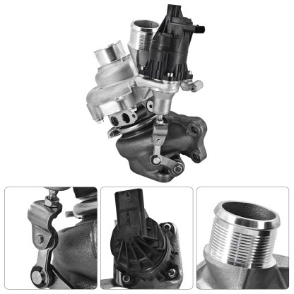 K03 Left Complete Turbocharger Turbo Kit with Gasket & Wastegate Actuator for Ford F150 2018-2020, Expedition 2018-2021