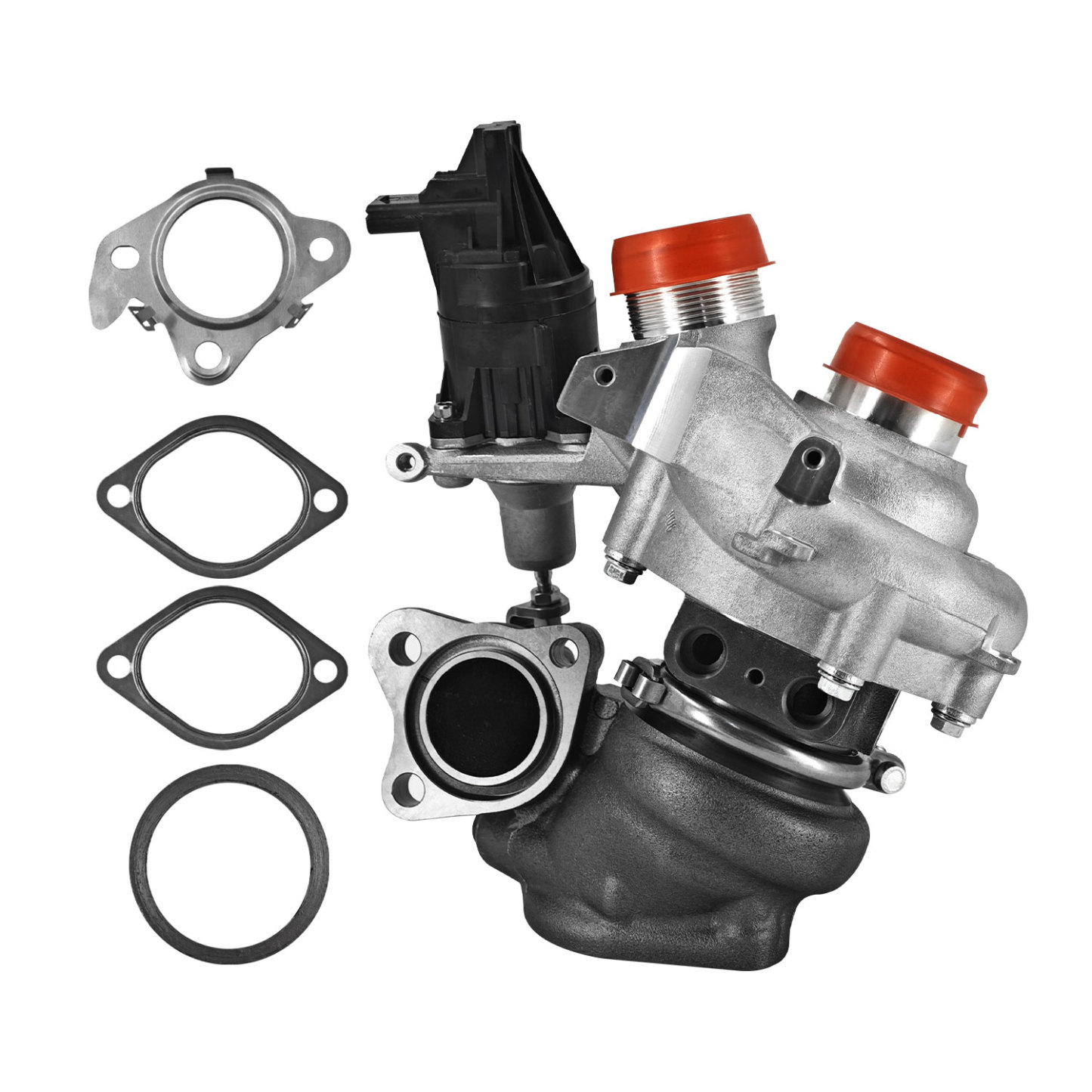 K03 Left Complete Turbocharger Turbo Kit with Gasket & Wastegate Actuator for Ford F150 2018-2020, Expedition 2018-2021