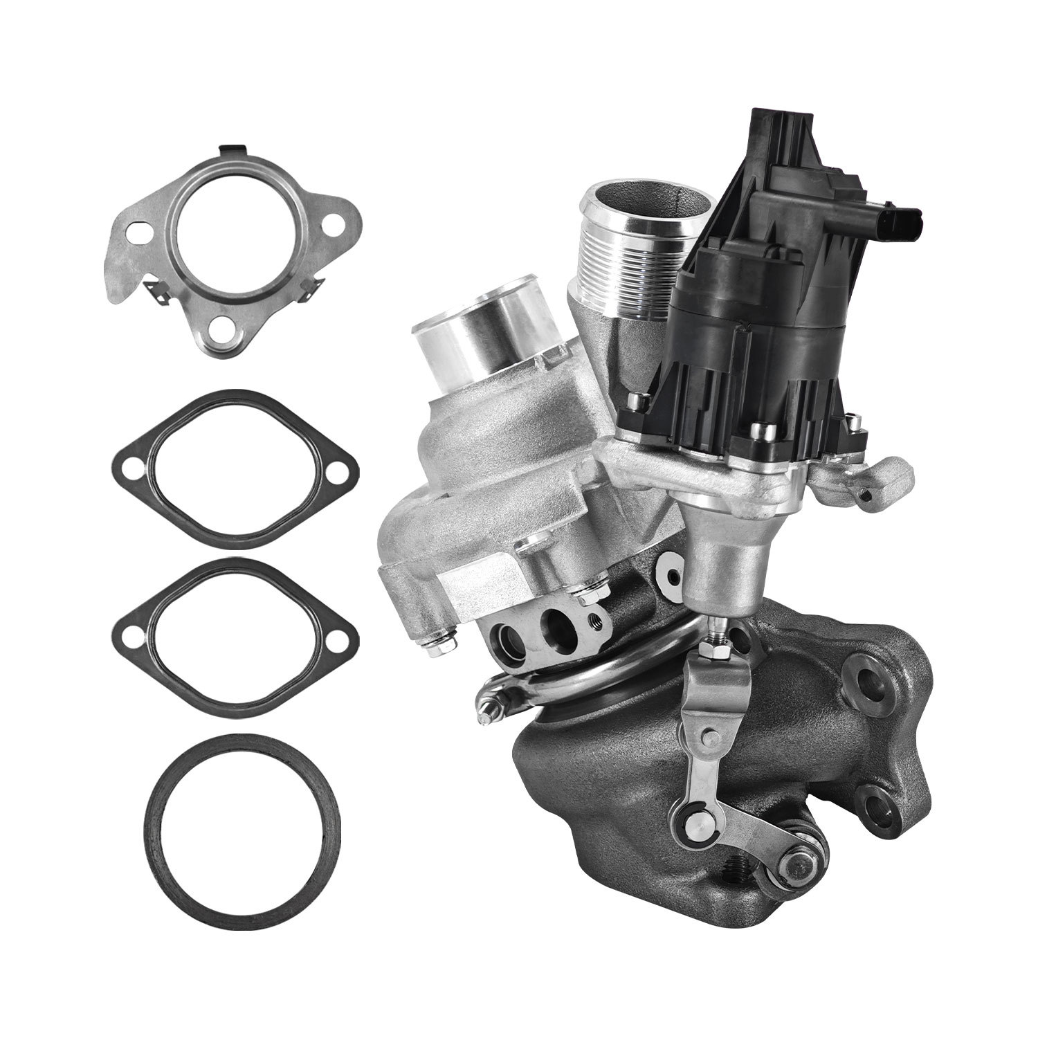 K03 Left Complete Turbocharger Turbo Kit with Gasket & Wastegate Actuator for Ford F150 2018-2020, Expedition 2018-2021