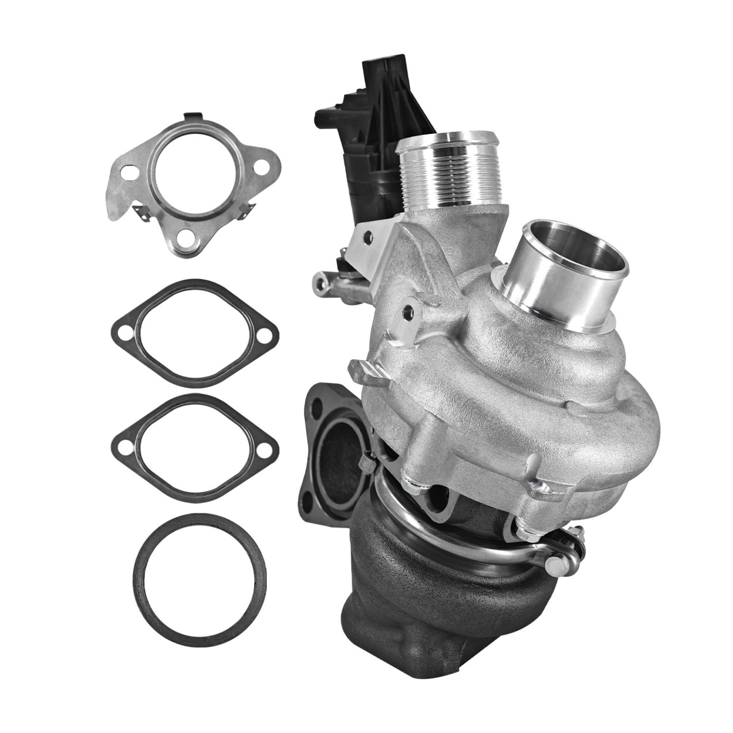 K03 Left Complete Turbocharger Turbo Kit with Gasket & Wastegate Actuator for Ford F150 2018-2020, Expedition 2018-2021