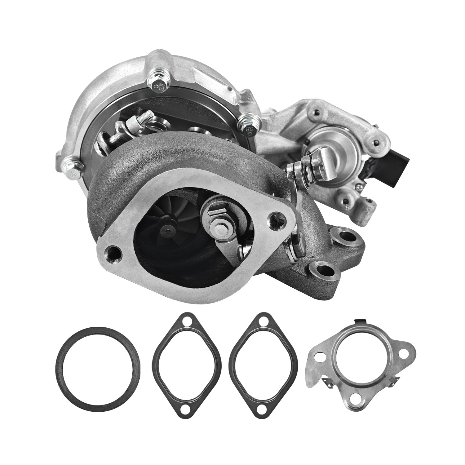 K03 Left Complete Turbocharger Turbo Kit with Gasket & Wastegate Actuator for Ford F150 2018-2020, Expedition 2018-2021