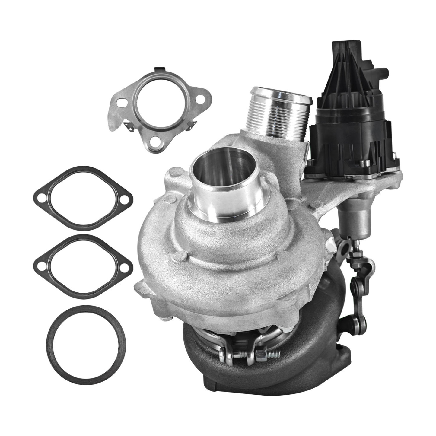 K03 Left Complete Turbocharger Turbo Kit with Gasket & Wastegate Actuator for Ford F150 2018-2020, Expedition 2018-2021