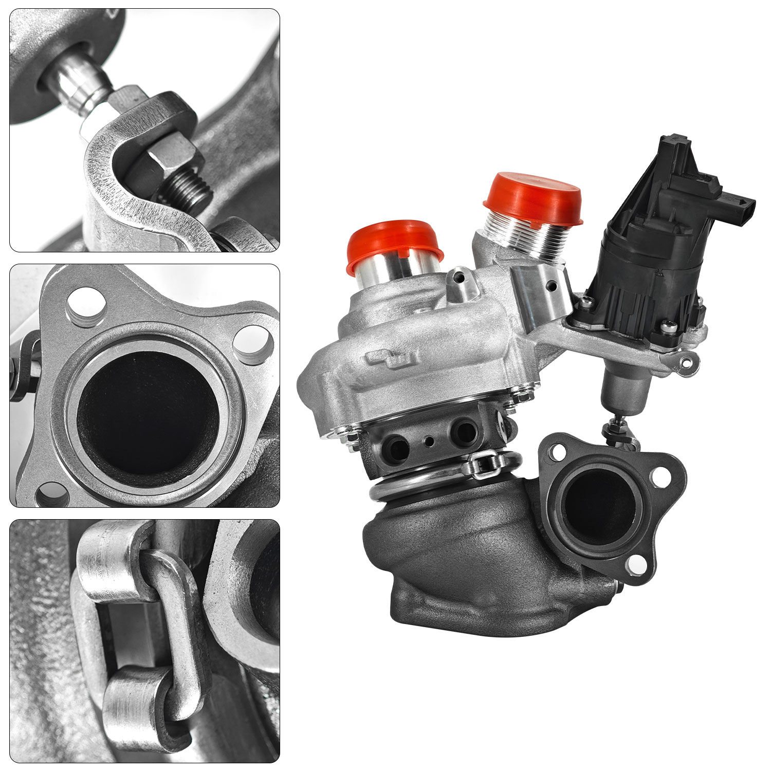 K03 Right Complete Turbocharger Turbo Kit with Gasket & Wastegate Actuator for Ford F150 2018-2020, Expedition 2018-2021