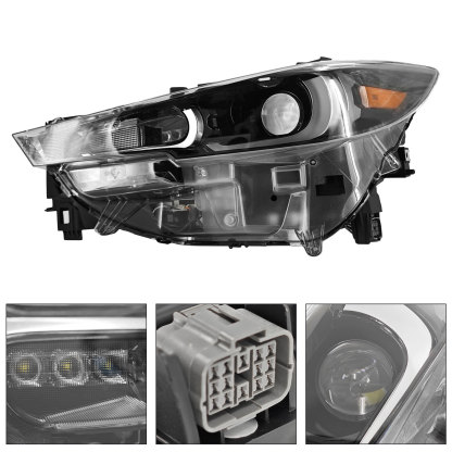 KPF1-51-030 Left Driver Side Full LED Headlight Assembly Non-AFS & Non DRL for 2022-2024 Mazda CX-5
