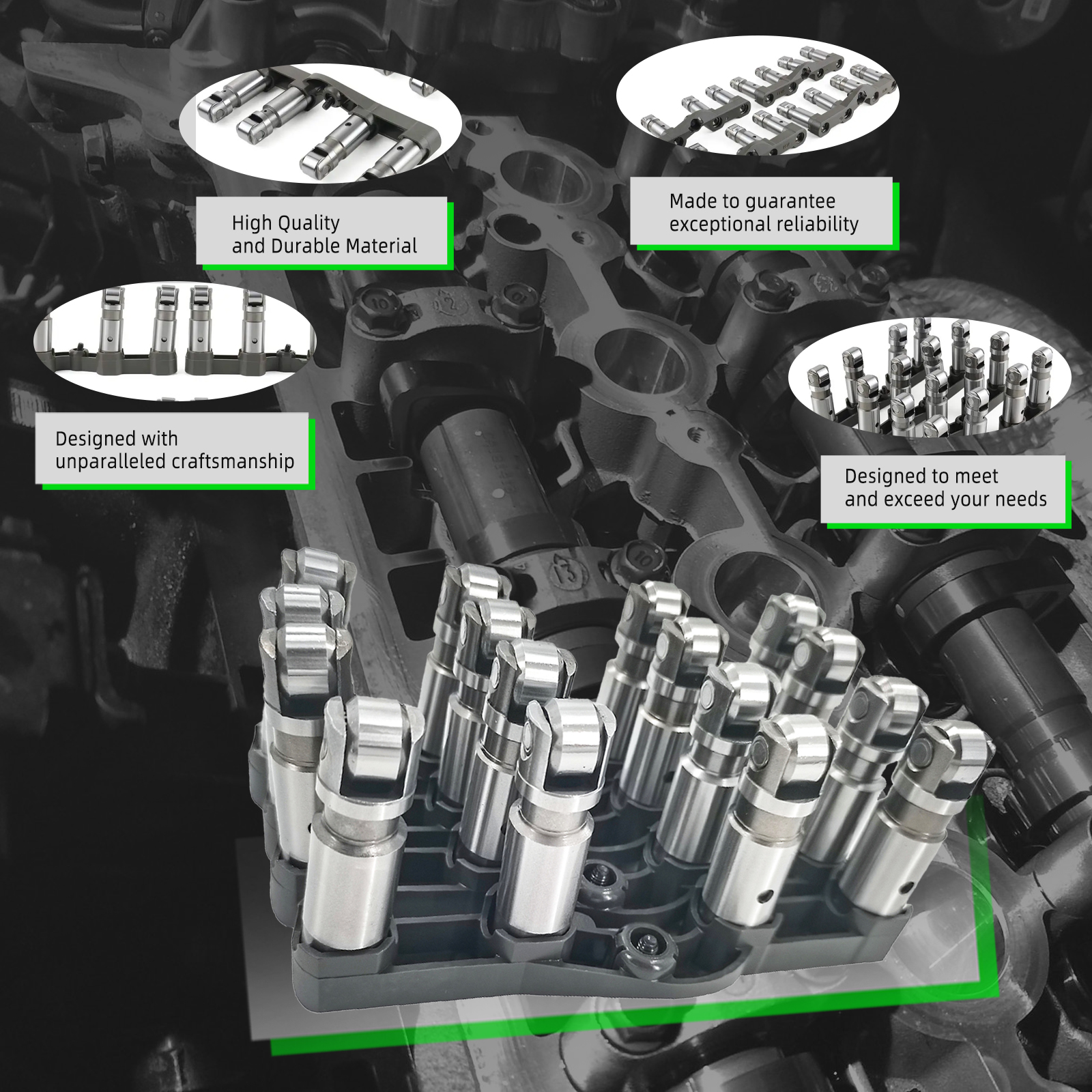 53022263AF Camshaft & MDS Valve Lifters Timing Chain Kit Compatible with Dodge Ram 1500 Durango Chrysler Aspen 5.7L Engine 