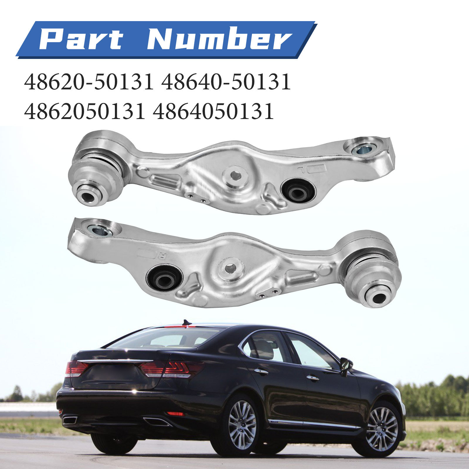  RH & LH Front Suspension Lower Arms Fits For 2013-2017 Lexus LS460 4.6L For 2013-2016 Lexus LS600h 5.0L