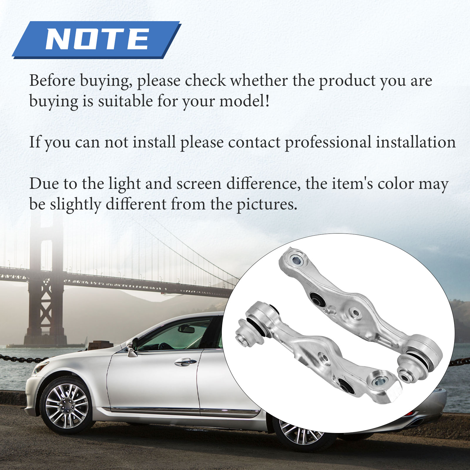  RH & LH Front Suspension Lower Arms Fits For 2013-2017 Lexus LS460 4.6L For 2013-2016 Lexus LS600h 5.0L