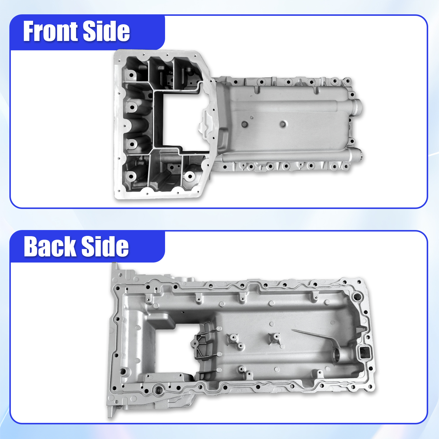 Aluminum Upper Engine Oil Pan for Ford F250 F350 F450 F550 F650 2011-2019 Super Duty 6.7L Diesel