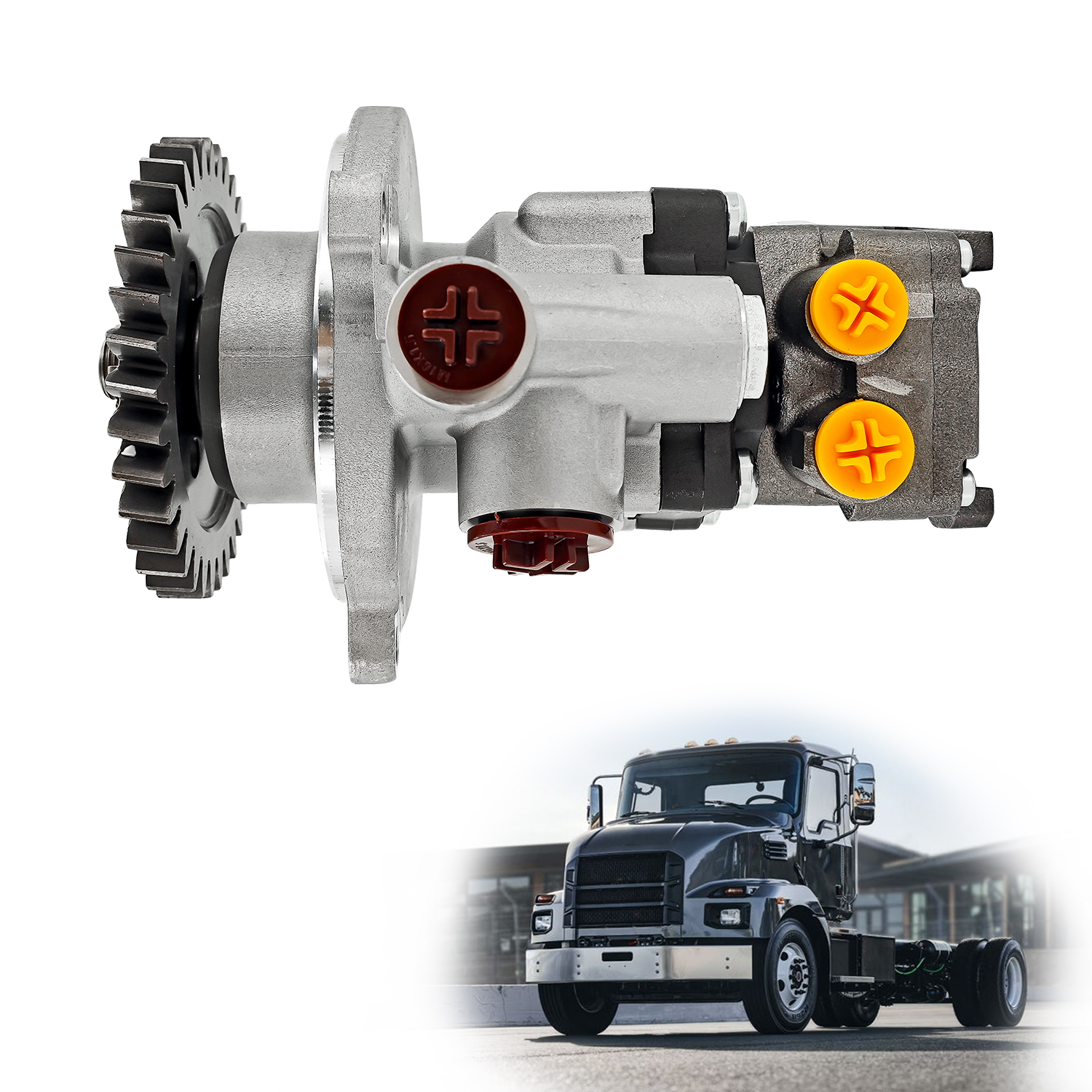 20770313 Power Steering & Fule Pump 21017829 Compatible With VOLVO D11 D13 MACK MP7 MP8