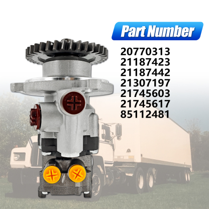 20770313 Power Steering & Fule Pump 21017829 Compatible With VOLVO D11 D13 MACK MP7 MP8