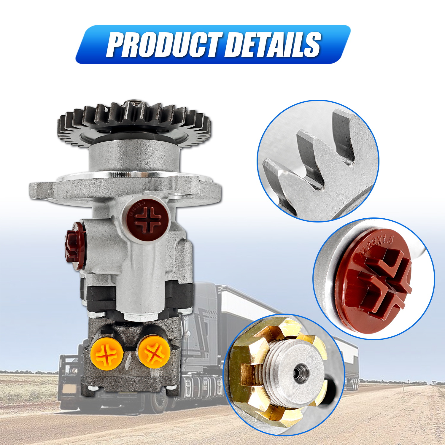 20770313 Power Steering & Fule Pump 21017829 Compatible With VOLVO D11 D13 MACK MP7 MP8