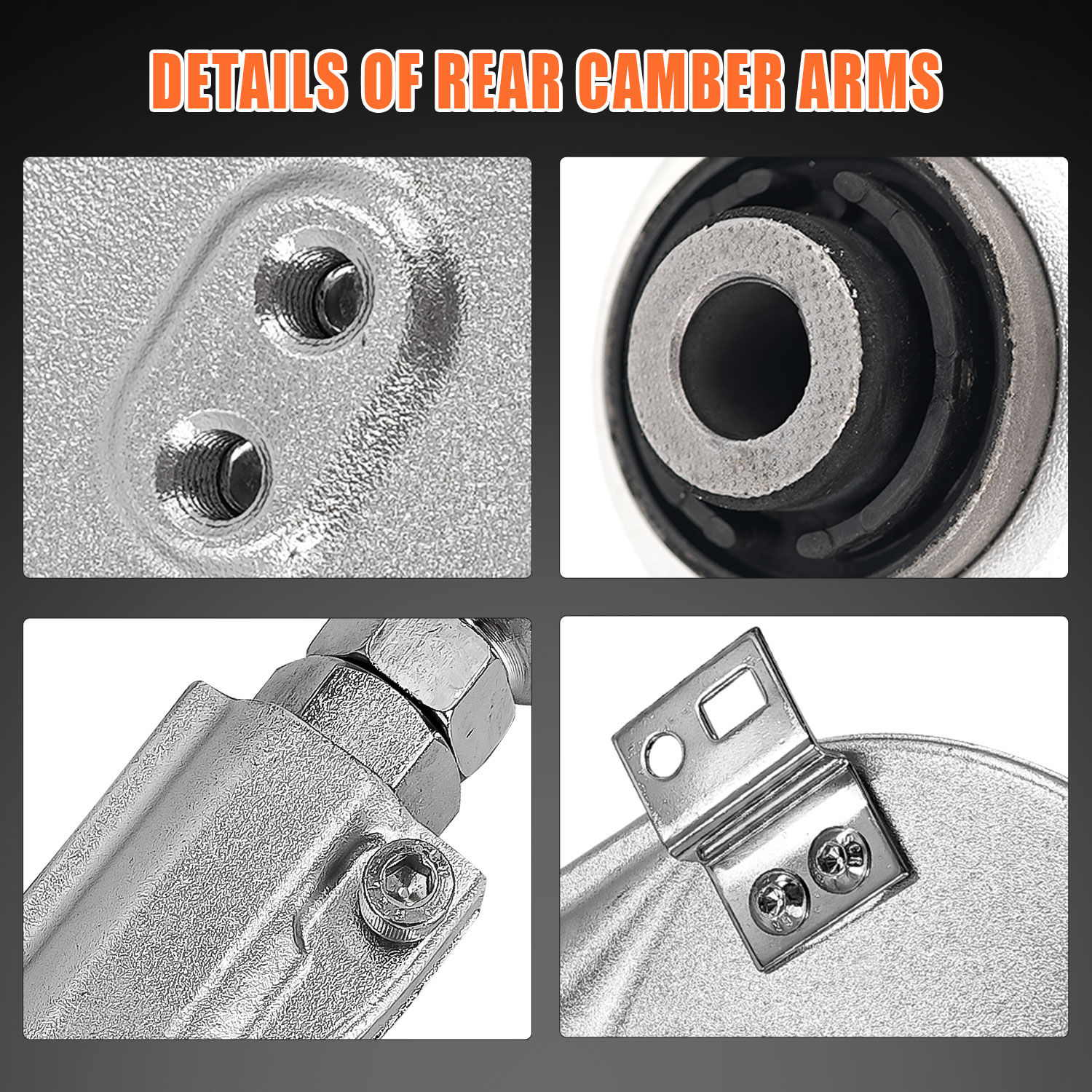 2Pcs Alignment Rear Camber Kit Aluminium Camber Arms for Honda Civic 2016-2021; for Accord 2018-2022 #BP67476 