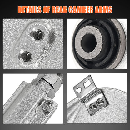 2Pcs Alignment Rear Camber Kit Aluminium Camber Arms for Honda Civic 2016-2021; for Accord 2018-2022 #BP67476 