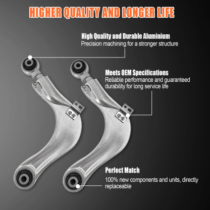 2Pcs Alignment Rear Camber Kit Aluminium Camber Arms for Honda Civic 2016-2021; for Accord 2018-2022 #BP67476 