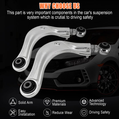 2Pcs Alignment Rear Camber Kit Aluminium Camber Arms for Honda Civic 2016-2021; for Accord 2018-2022 #BP67476 
