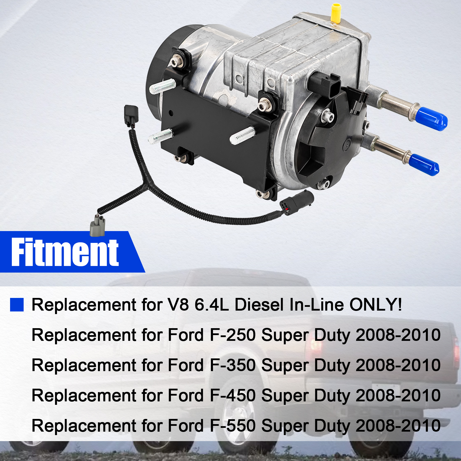 Fuel Pump Assembly fit for Ford F-250 F-350 F-450 F-550 Super Duty 2008-2010 6.4L V8 Diesel Engine