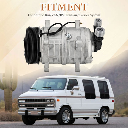 20-46282 TM-16 8GR 12V AC Compressor Compatible with Shuttle Bus VA RV Transair Carrier System 