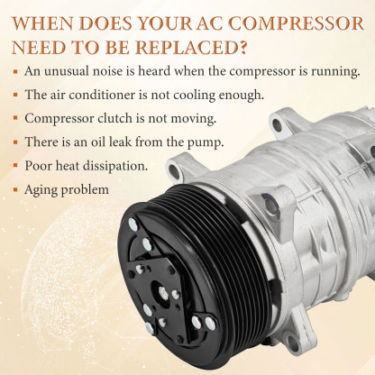 20-46282 TM-16 8GR 12V AC Compressor Compatible with Shuttle Bus VA RV Transair Carrier System 