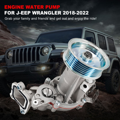 Engine Water Pump for Jeep Wrangler JL 2018-2022 2.0L L4 #5048283AF
