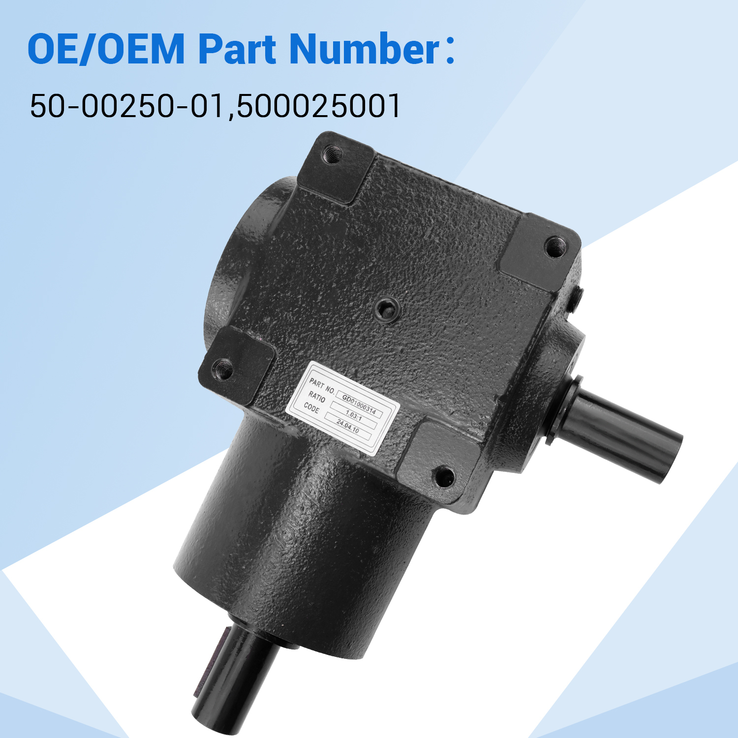 Right Angle Gear Box Assembly Compatible with Carrier Transicold X4 7500 7300 Gear Box Assy