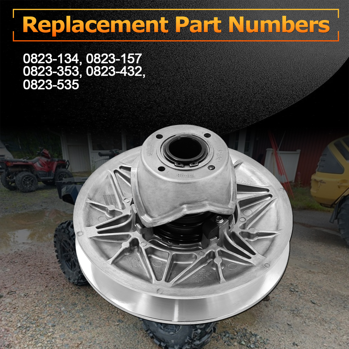 Secondary Driven Clutch for Arctic Cat 550 650 700 1000 2005-2022 Prowler TRV TBX Alterra H1 XT GT EPS EFI